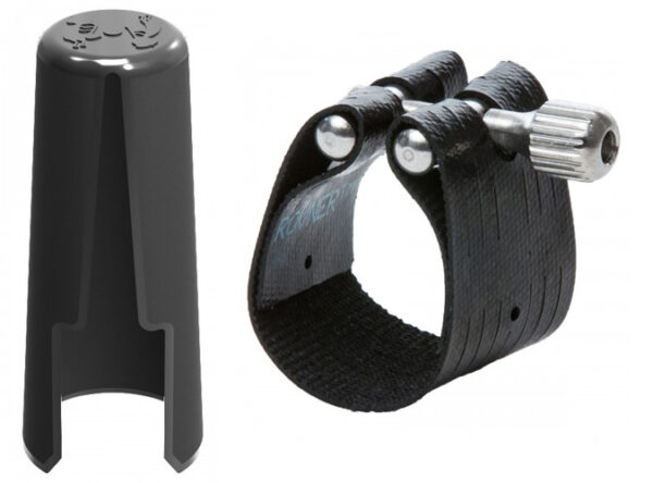 Rovner | ' Dark ' Clarinet Ligature and Plastic Cap | All Sizes